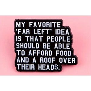 MY FAVORITE FAR LEFT IDEA Enamel Lapel Backpack Pin NEW